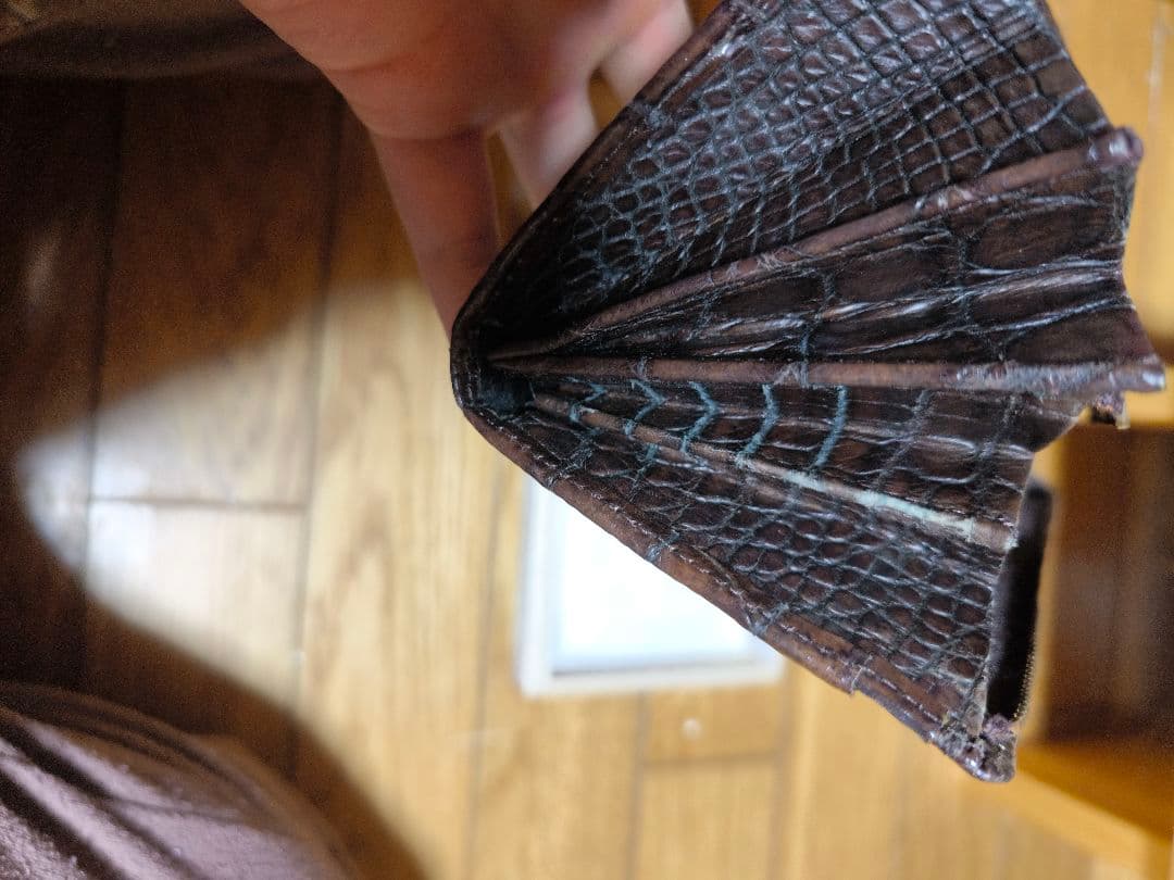 新品同様 桐箱入 定14万 クロコダイル ニロティカス 無双 多機能 長財布