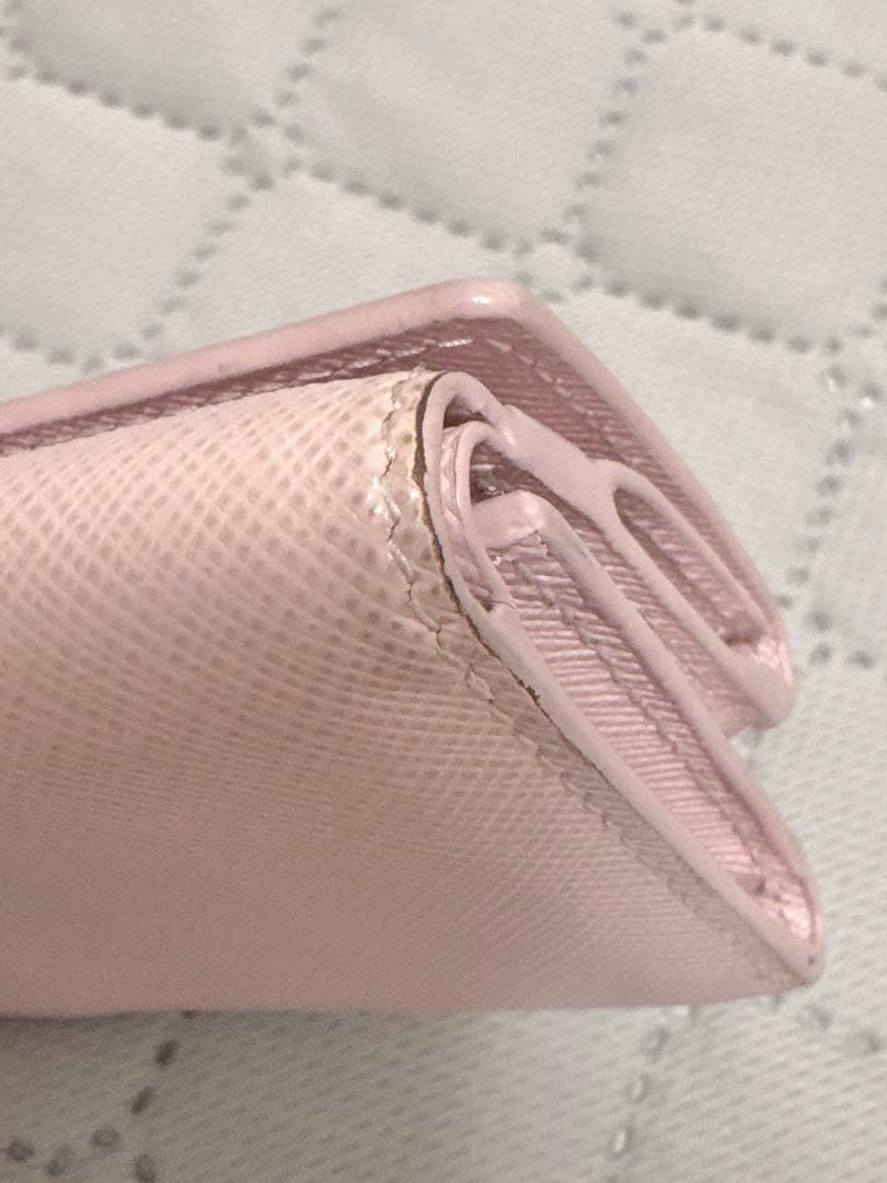PRADA プラダ 三つ折り 財布 ウォレット ピンク