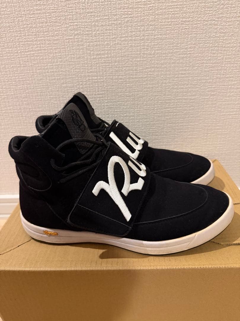 Russluno ラッセルノ　スエード ブラック シューズ　26cm