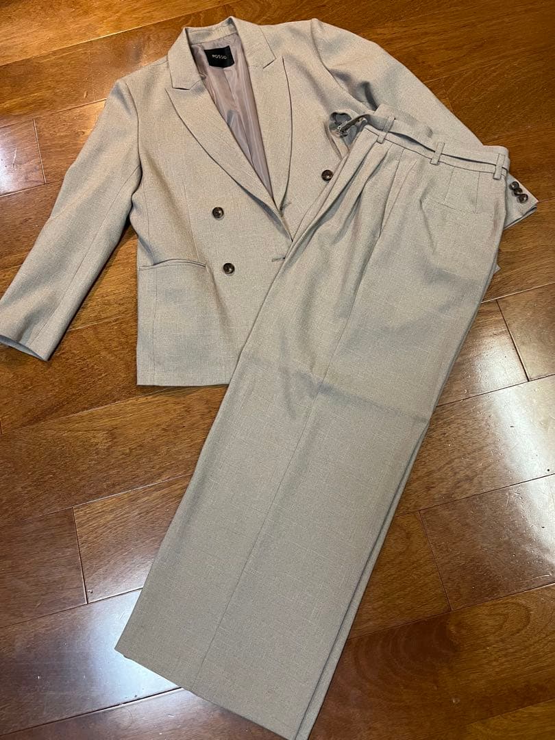 ROSSO 防シワライクツイード　ジャケット＆パンツ