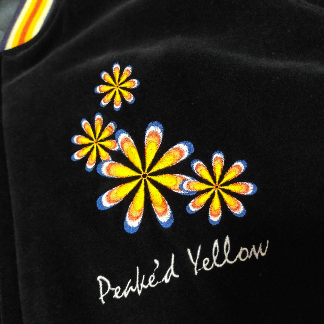 PEAKE'D YELLOW　別珍×サテン　40　リバーシブル　スカジャン