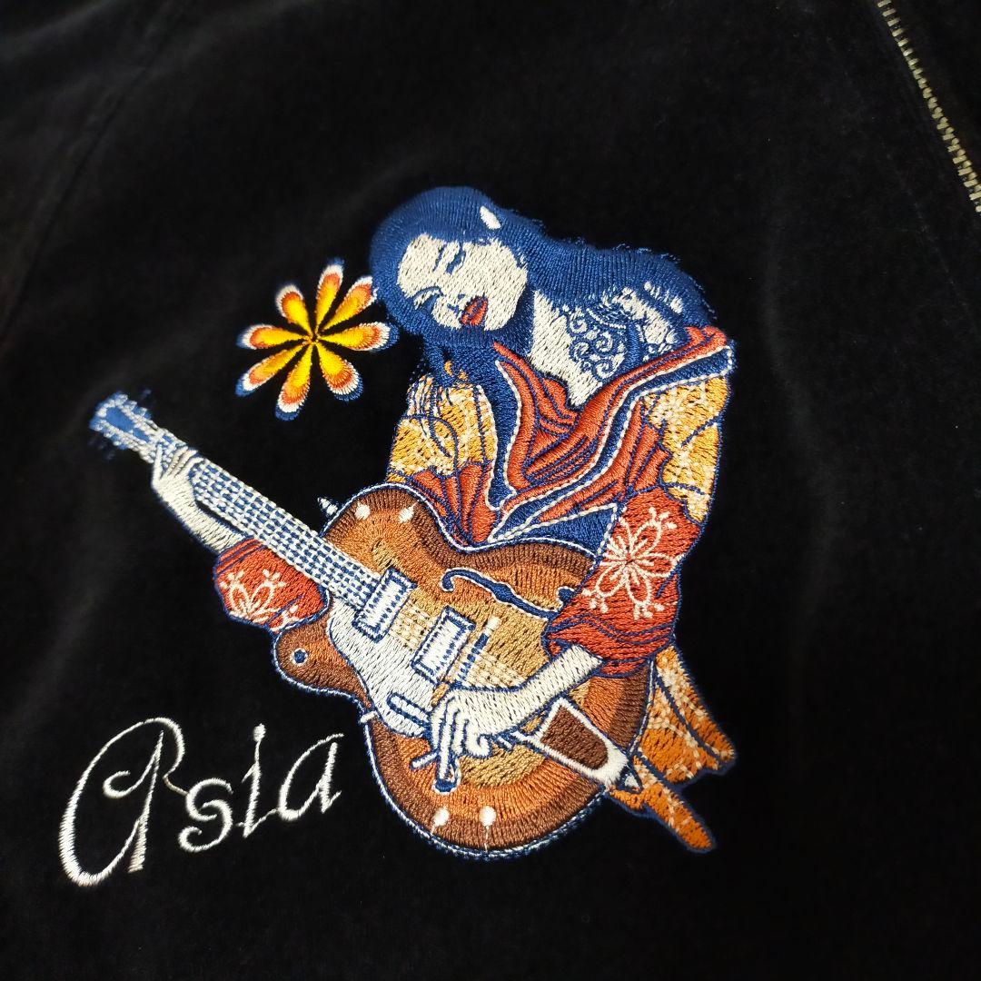 PEAKE'D YELLOW　別珍×サテン　40　リバーシブル　スカジャン