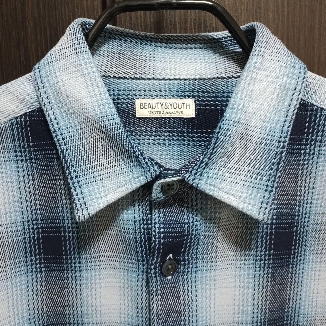 【310】BEAUTY&YOUTH ドライオンブレネル　ネイビー　L