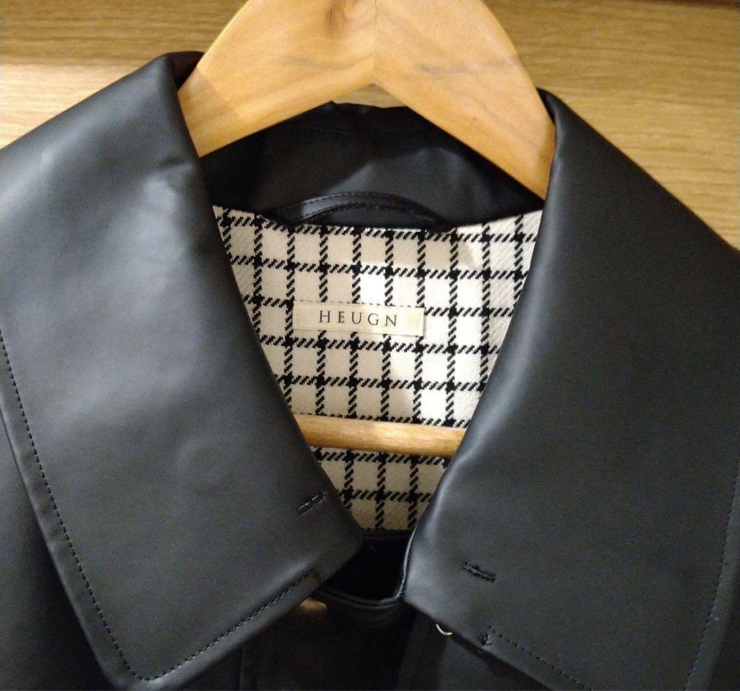 HEUGN × STEVEN ALAN ステンカラーコート ブラック