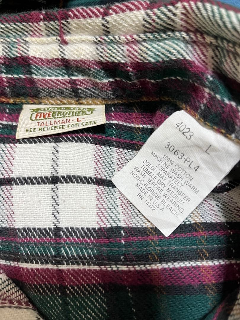 5点 ネルシャツ five brother llbean ポロ ラルフローレン