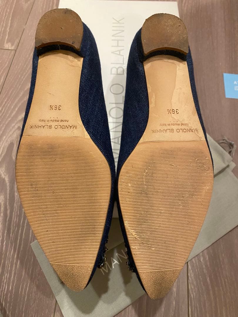 【期間限定お値下げ中】マノロブラニク　デニム　ハンギシ　36.5