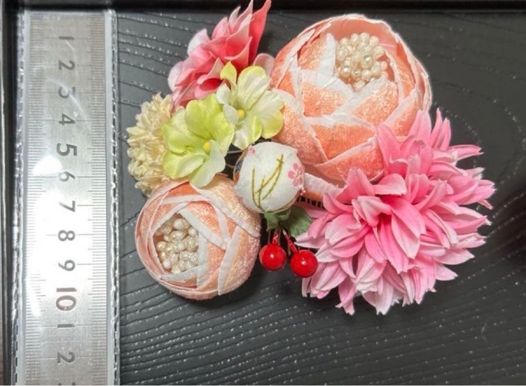 七五三　髪飾り　着物7歳　フルセット　パステル　かわいい