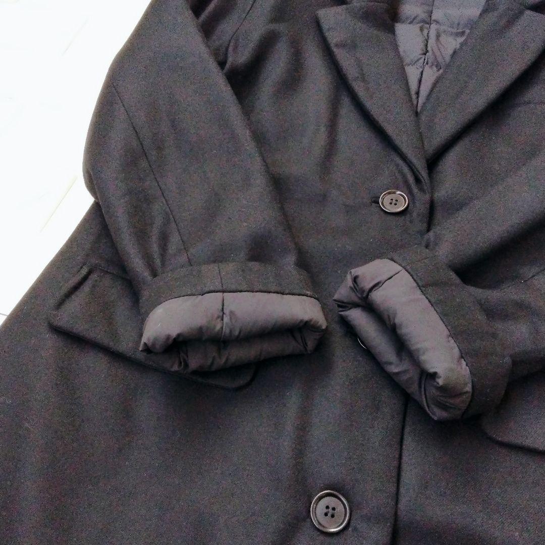 美品♪ セオリーリュクス ダウンチェスターコート ウール 40 Ｌ ブラック