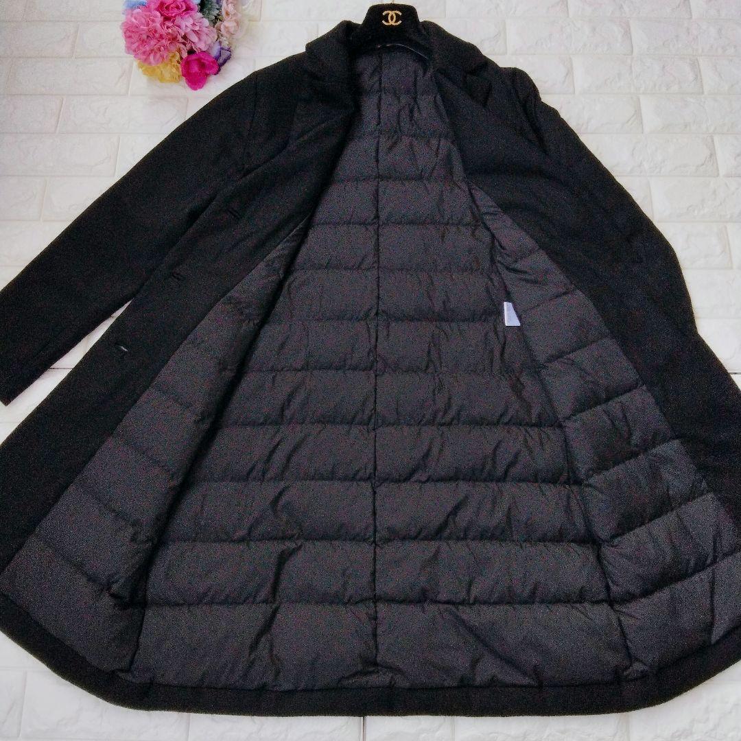 美品♪ セオリーリュクス ダウンチェスターコート ウール 40 Ｌ ブラック