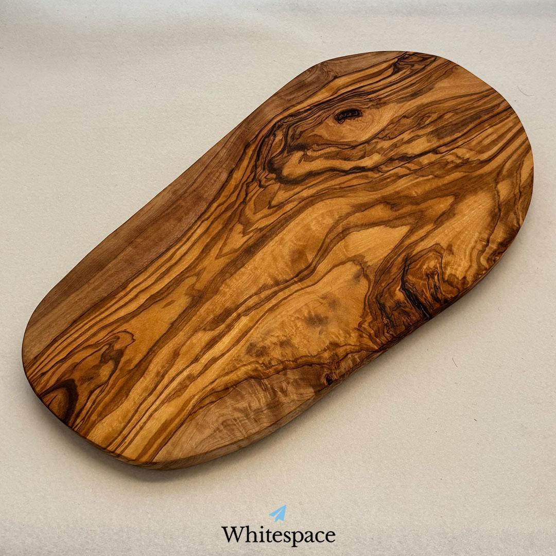 縁 溝付き オリーブウッド カッティングボード まな板 ハンドメイド チュニジア