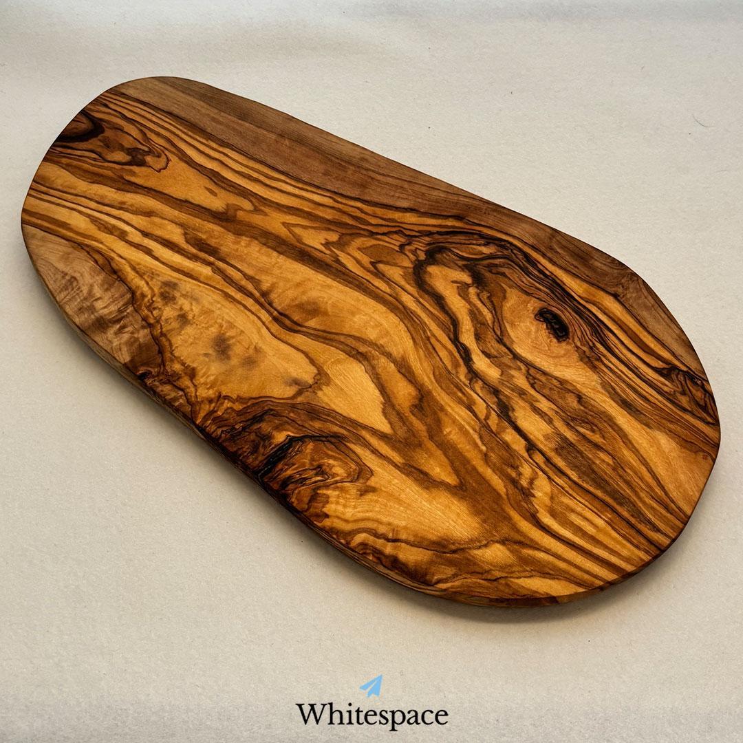 縁 溝付き オリーブウッド カッティングボード まな板 ハンドメイド チュニジア