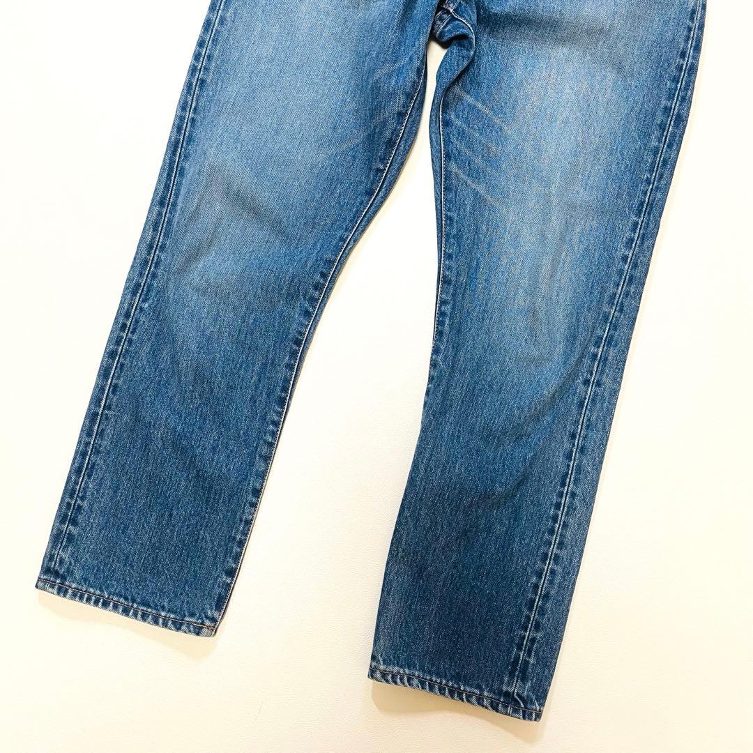 6352【美品】アンスクリア　ストレートデニム　ジーンズ　コットン　インディゴ
