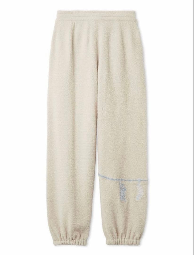 ジェラートピケ エアリーモコウォッシングアニマルジャガードパーカ ロングパンツ