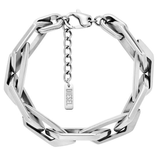 DIESEL 未使用美品グレン期現行モデル Dロゴブレスレット