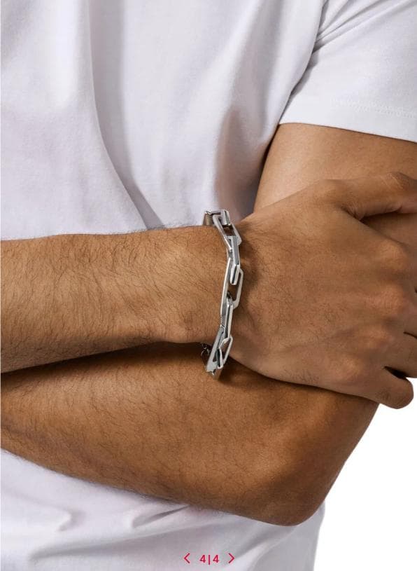 DIESEL 未使用美品グレン期現行モデル Dロゴブレスレット