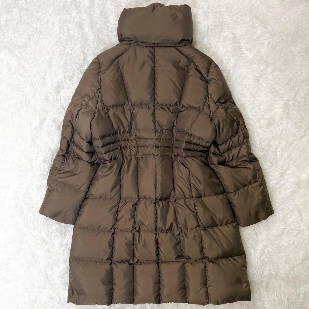 大きいサイズ ニジュウサンク 23区 ダウンコート 48 4XL ブラウン 茶