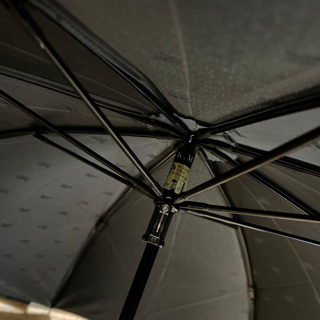 美品♪ バーバリーBurberry ホースマーク柄　折り畳み傘　ブラック