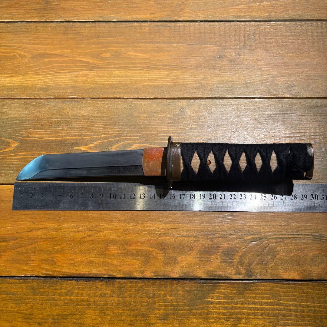 日本刀残欠クラフトナイフNo.72 備州長船住近景 拵 裏銘あり