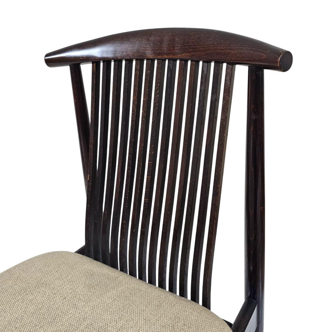 希少 旧ロゴ 飛騨産業 ダイニングチェア② スピンドルバック オールドキツツキ