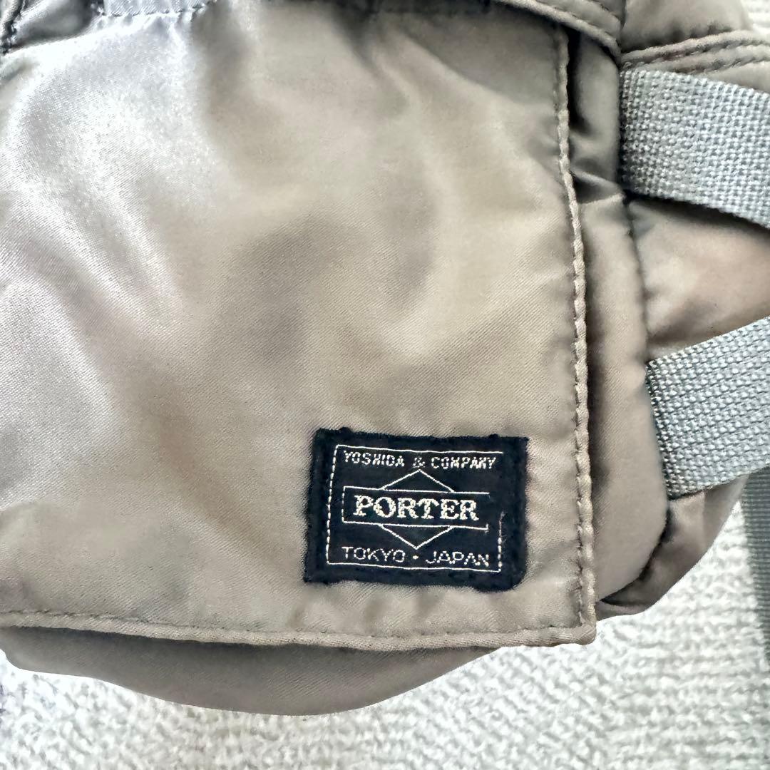 PORTER タンカー ウエストバッグ シルバーグレー ボディバッグ