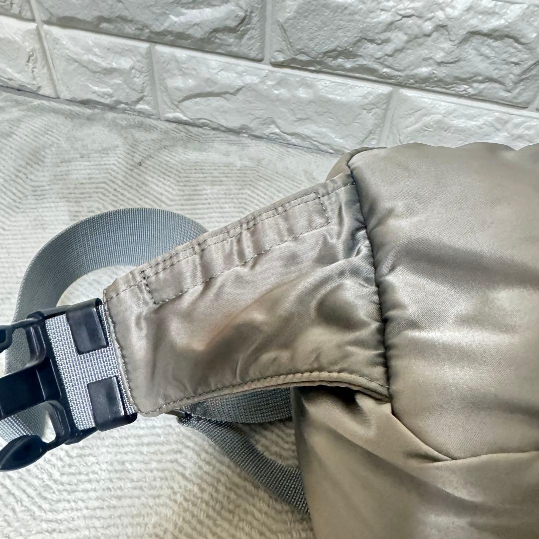 PORTER タンカー ウエストバッグ シルバーグレー ボディバッグ