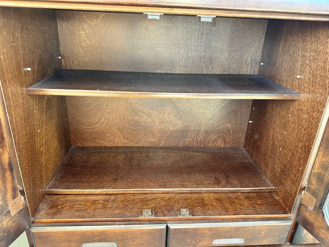 大雪木工　木製　引き出し式収納ローボード（ドリーム）