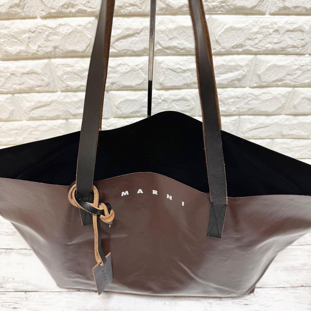 MARNI TRIBECA マルニ トライベッカ PVCトートバッグ