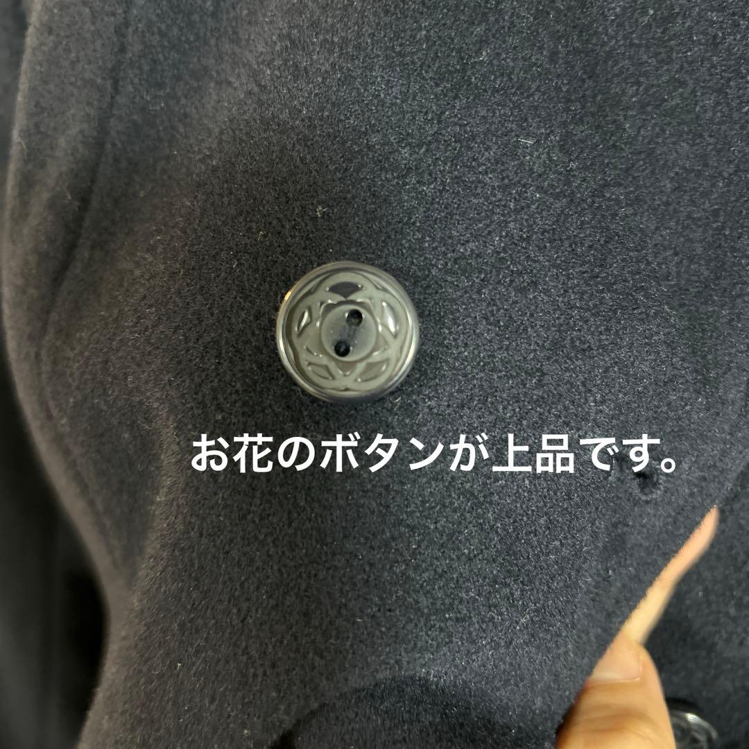 超美品　慶應中等部合格　お受験コート　濃紺　験担ぎ　フォーマル　合格グッズ　通塾