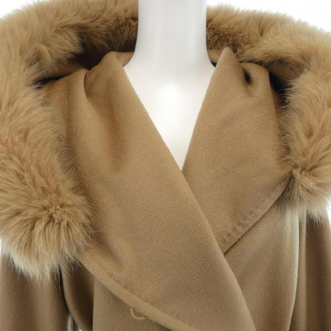 MaxMara ベージュ ファー コート
