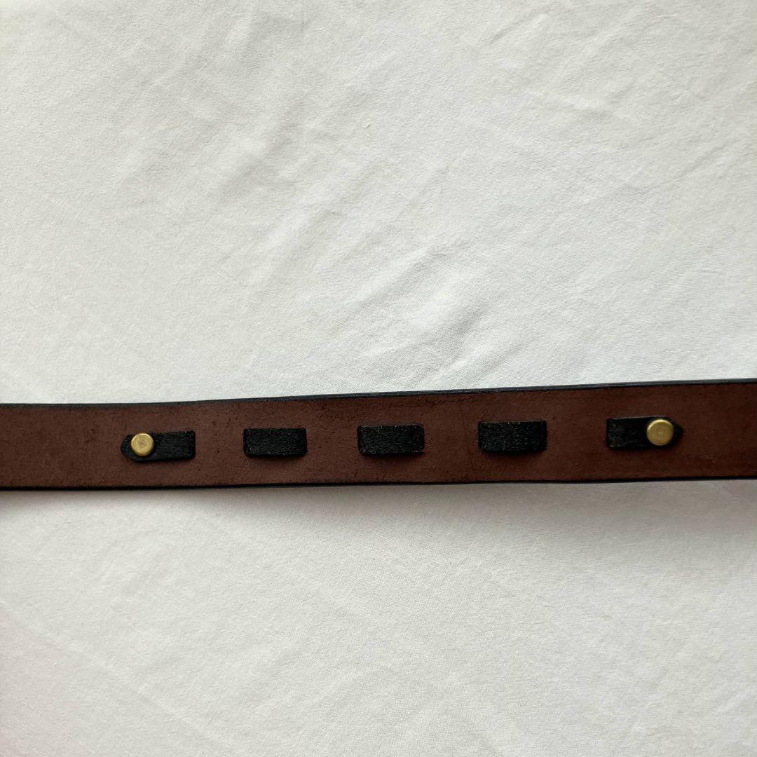 TORY LEATHER 2260 フック型バックルブライドルレザーベルト