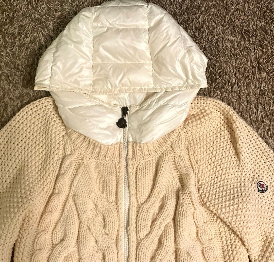 モンクレール　レディース　切り替えニットダウン　サイズS