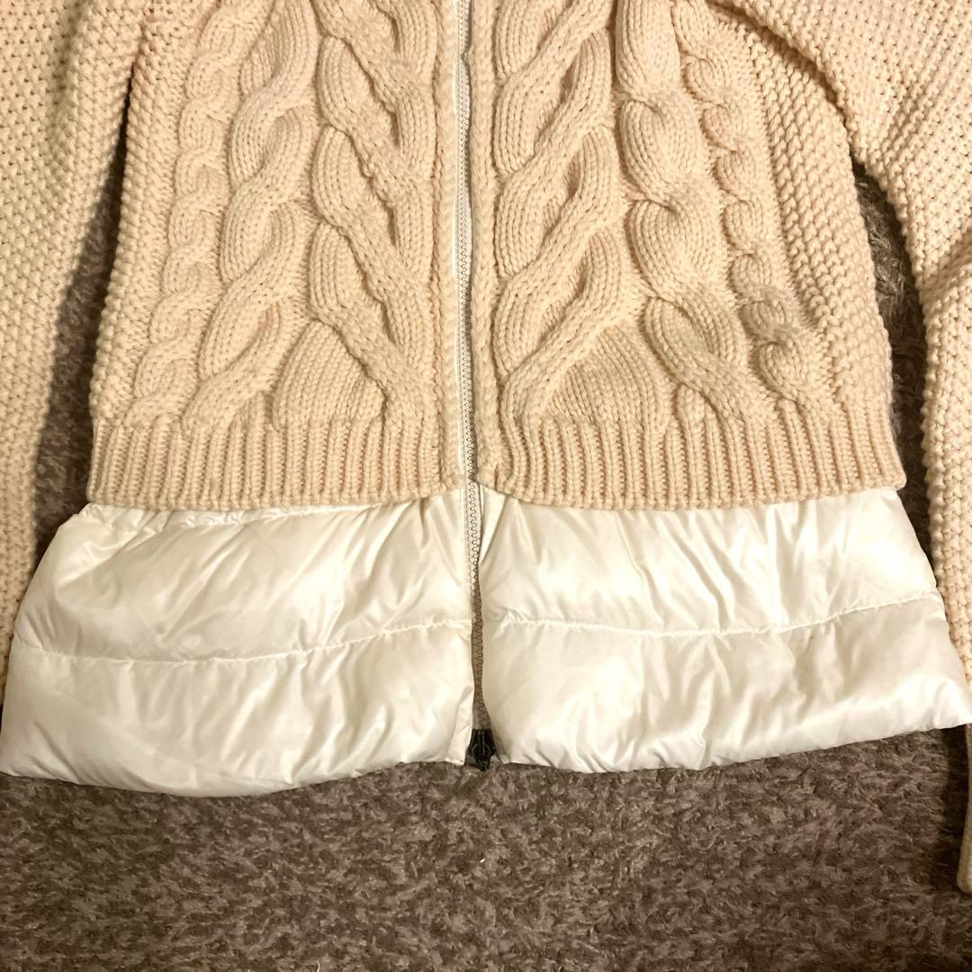 モンクレール　レディース　切り替えニットダウン　サイズS