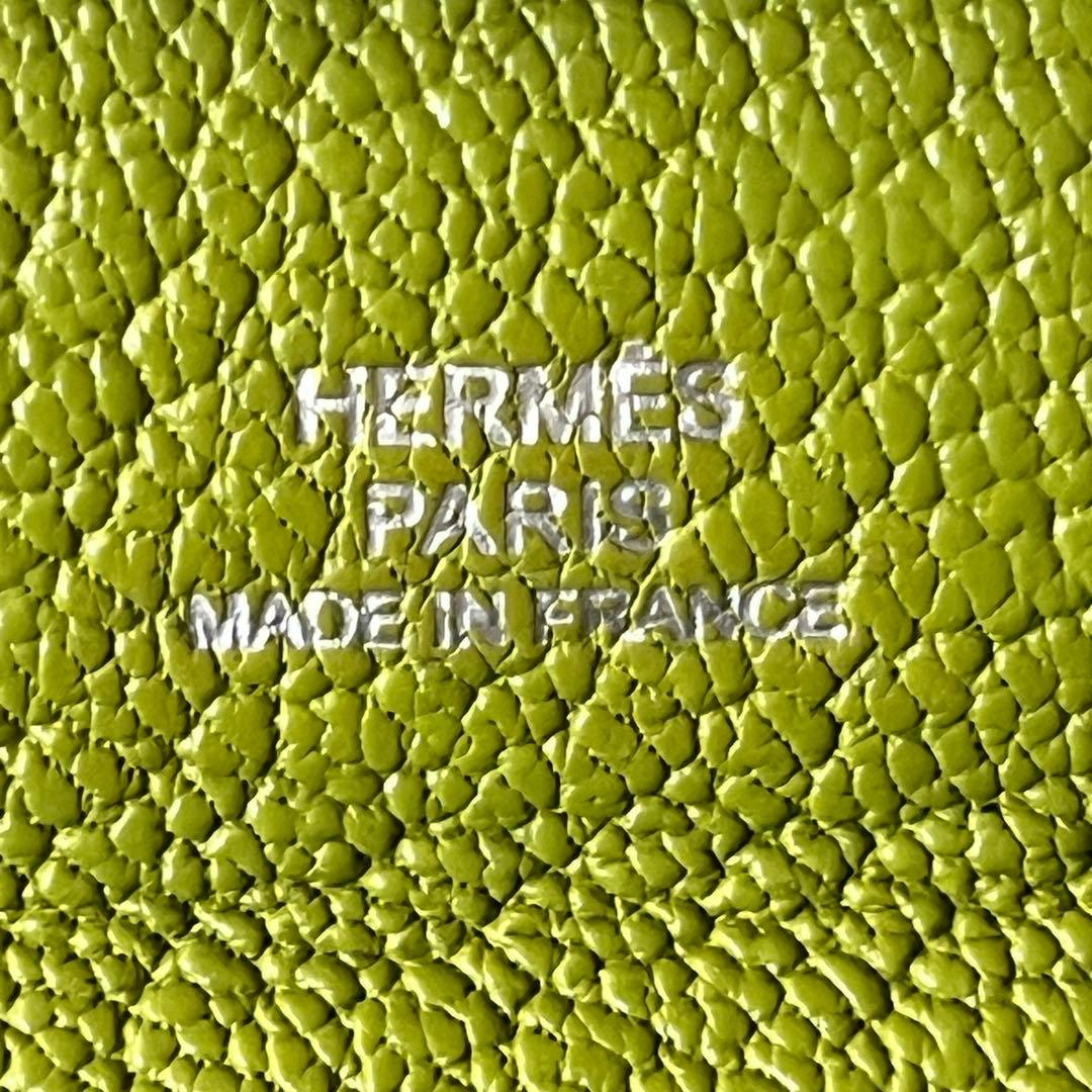 美品✨エルメス　バスティア　ケース　レアカラー　グリーン