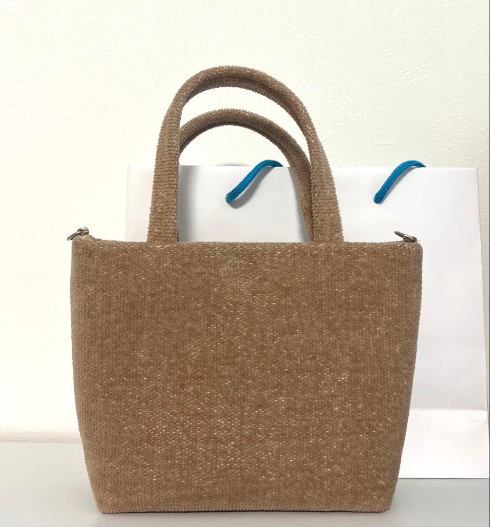 美品★FEILER フェイラー 新作 新色ラブラリーハート　バッグ ベージュ