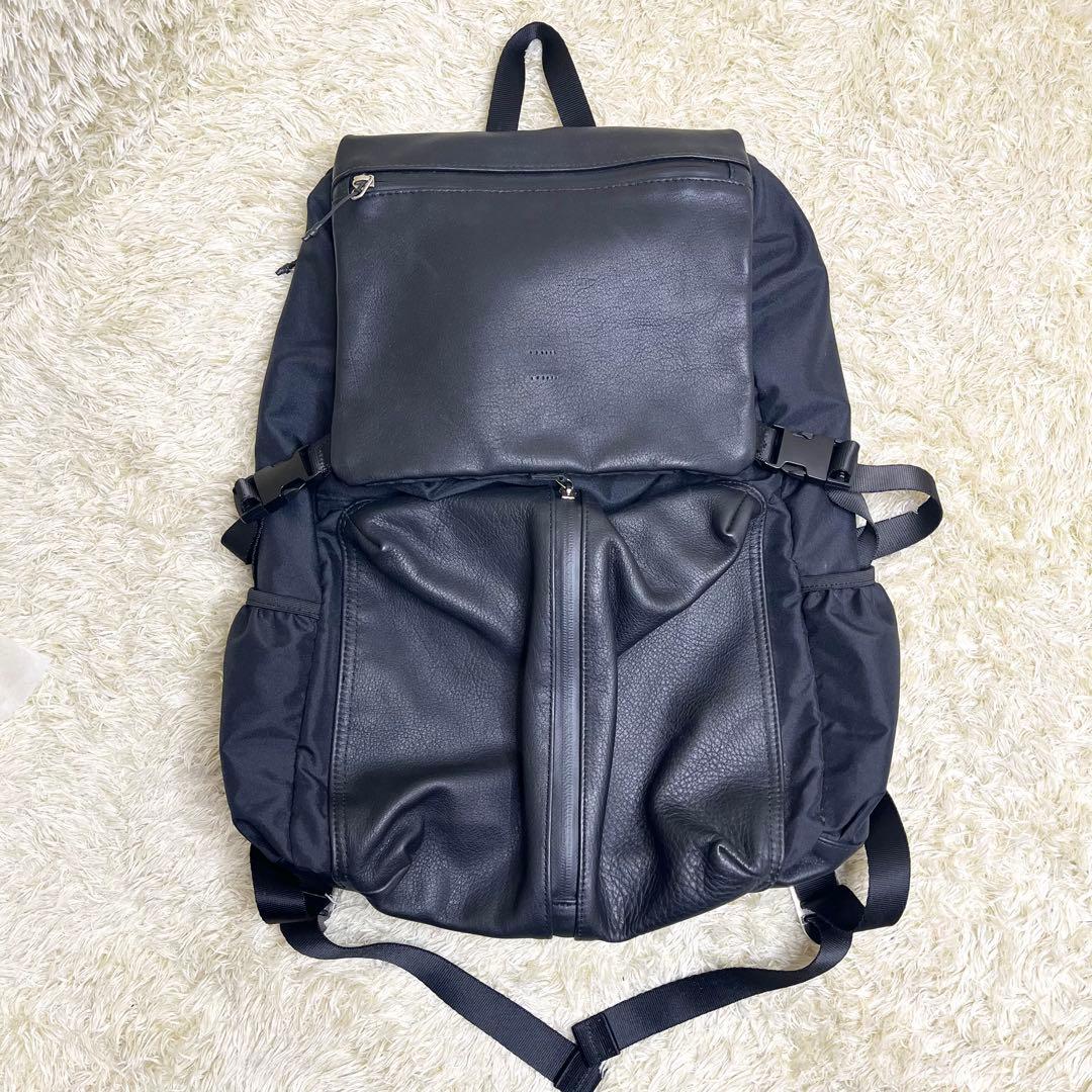 ★極美品★イアパピヨネ×BURLAPOUTFITTER撥水レザーコンビリュック