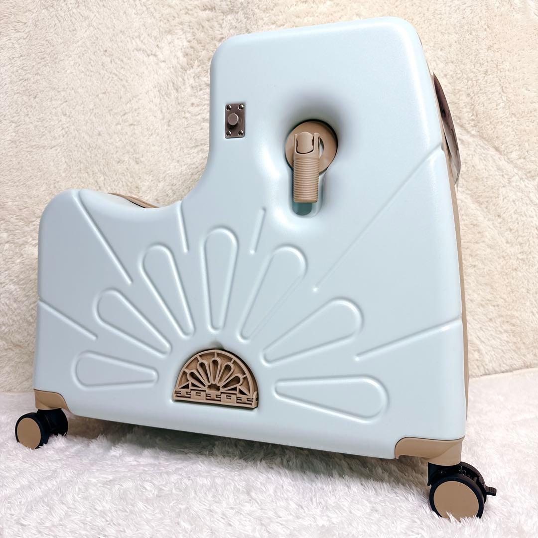 未使用✨ First.B 子どもが乗れるキャリーケース ライトブルー 62L