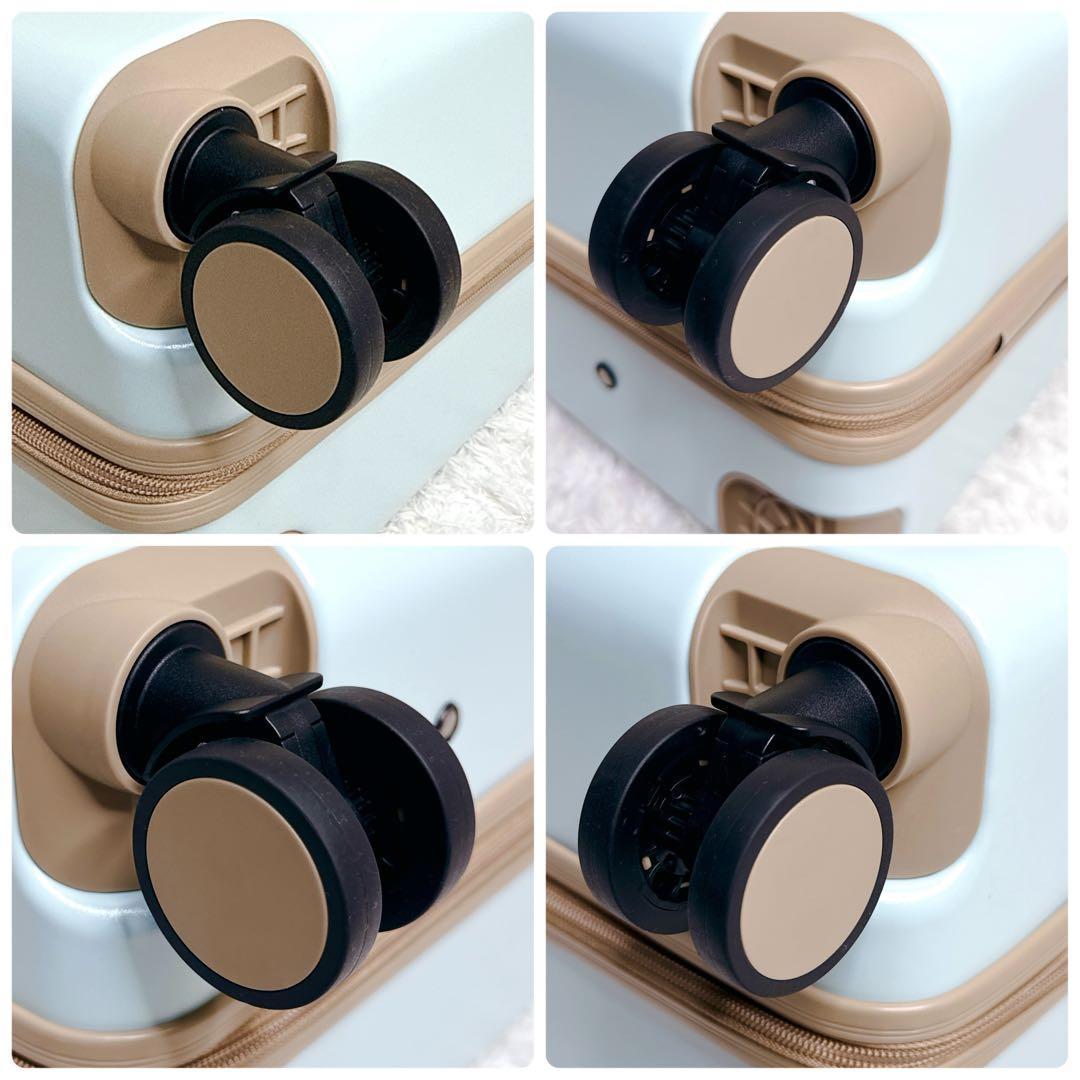 未使用✨ First.B 子どもが乗れるキャリーケース ライトブルー 62L