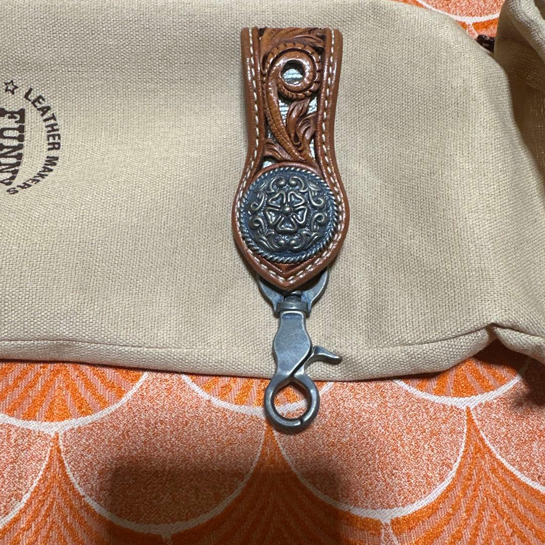 FUNNY カウボーイ　カービング　ウォレット　長財布　特注品　ライダース