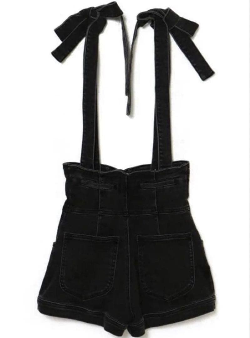 パンツ andmary ribbon denim allinone