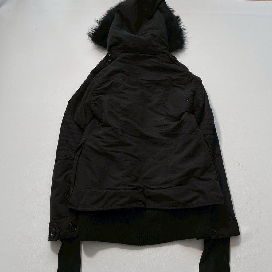 【希少00s】SLY　y2k N-3B グランジ ショートモッズコート 黒