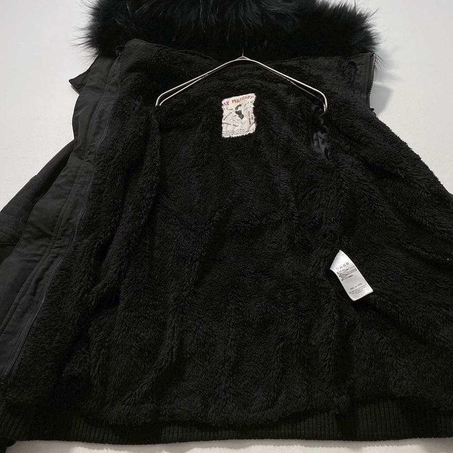 【希少00s】SLY　y2k N-3B グランジ ショートモッズコート 黒