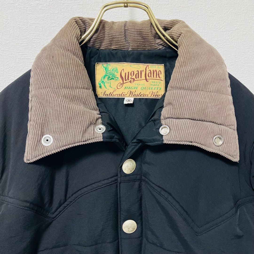 シュガーケーン パディングジャケット S 黒 東洋エンタープライズ 古着