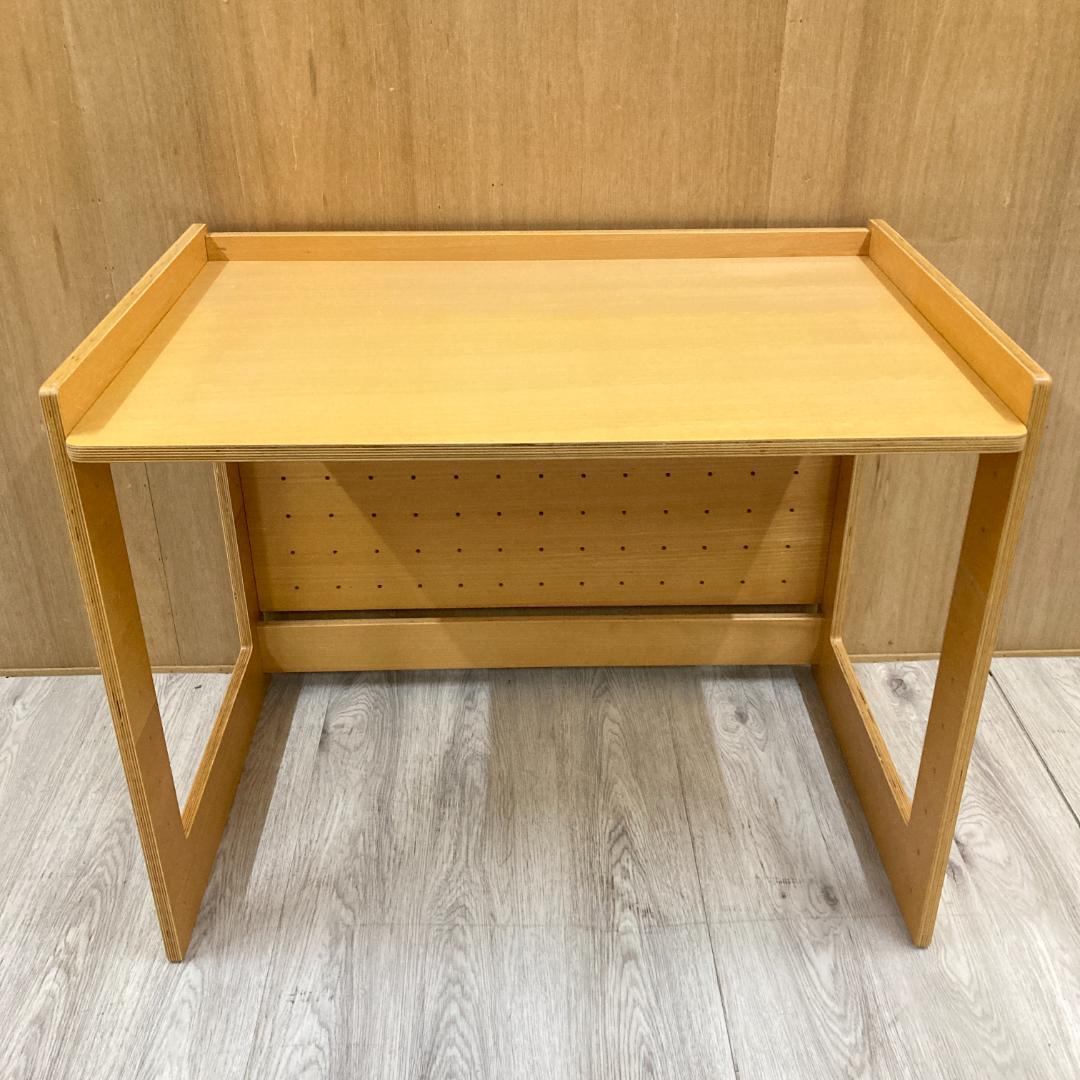 無印良品 MUJI 学習デスク 　高さ可動式　ブナ材　天然木