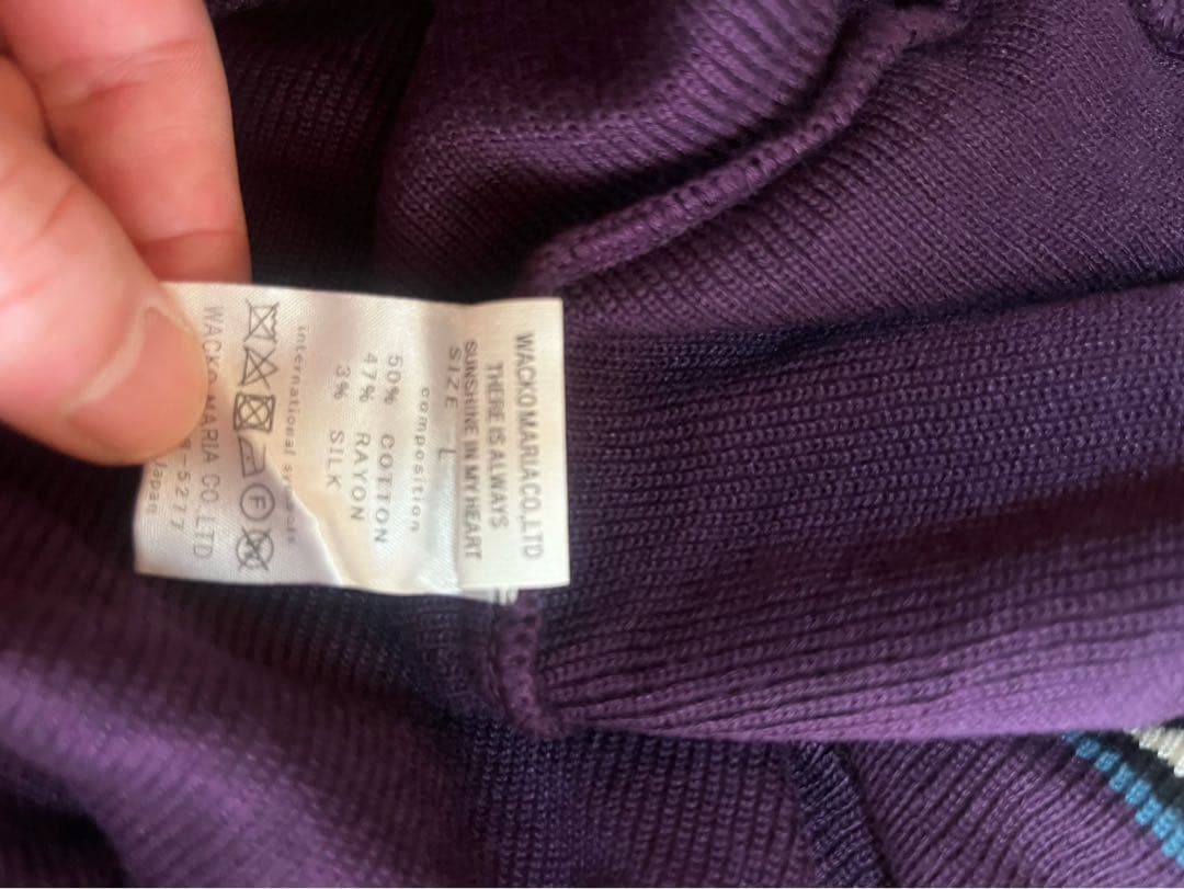 s*v様 WACKOMARIA パープルカーディガン