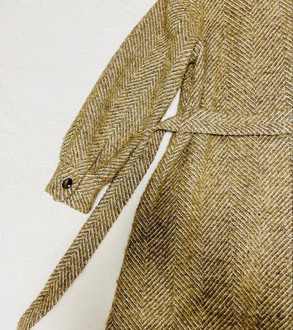 美品☆Steven Alan ヘリンボーン　ジャガード ロングコート　6.3万