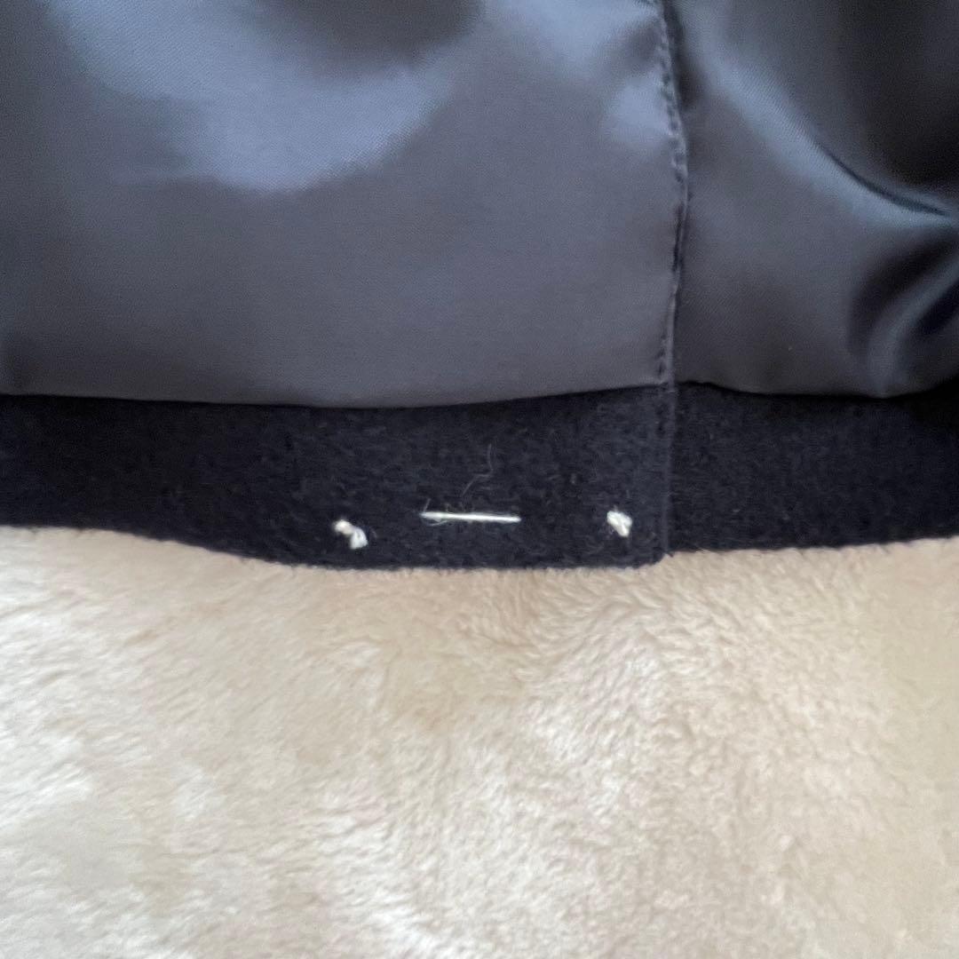 【未使用】ユニクロ　カシミヤ　ウール　チェスターコート　ネイビー　L ロング