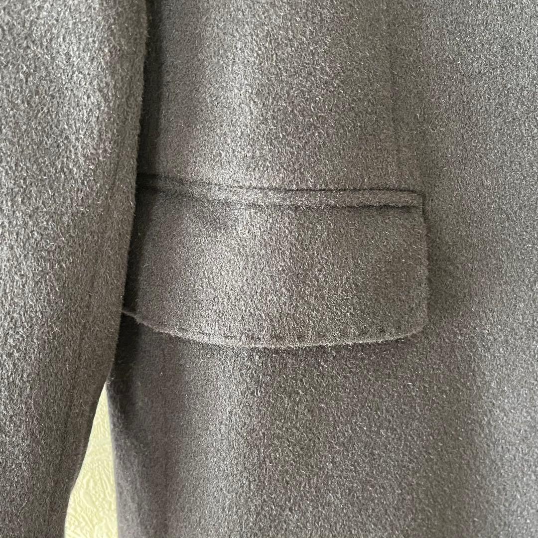 【未使用】ユニクロ　カシミヤ　ウール　チェスターコート　ネイビー　L ロング