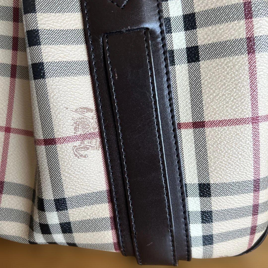 Burberry チェック柄 ミニボストンバッグ　袋付き
