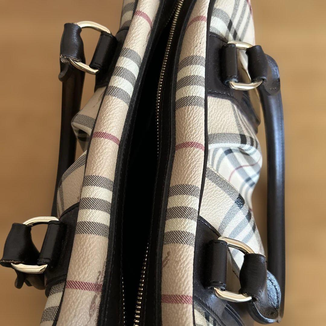 Burberry チェック柄 ミニボストンバッグ　袋付き