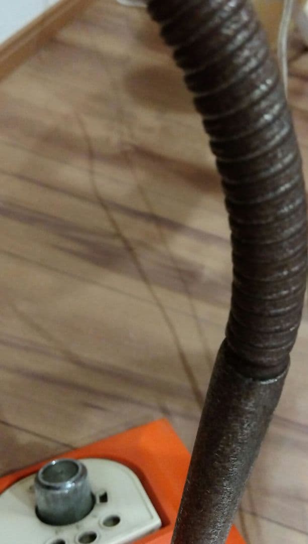 HITACHI 　昭和レトロスタンドライト オレンジ　稼働品　日立